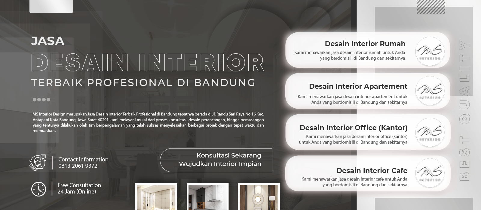 Jasa Desain Interior Terbaik Profesional di Bandung